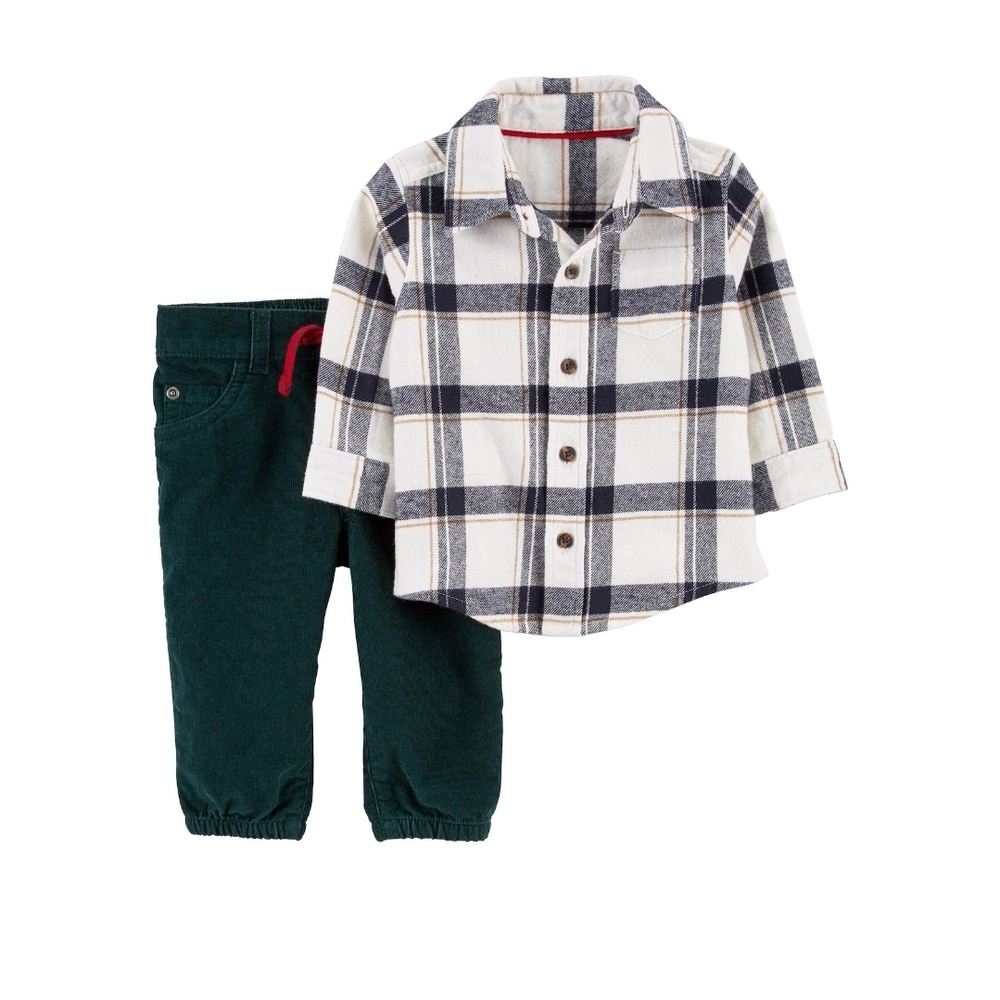 Carter's Plaid And Corduroy Set